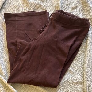 Play Boy By PacSun Brown Bell Bottoms Sweatpants Size L